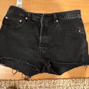 Levi Black Denim Women's Shorts
